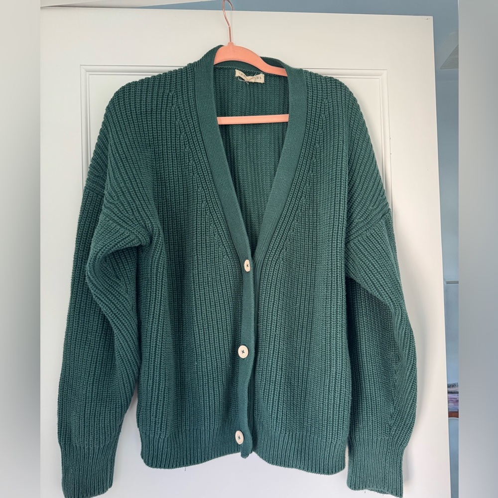 Tradlands Emerald Green Women's Cardigan